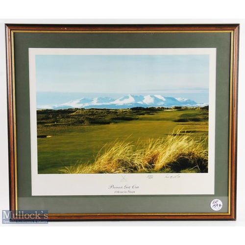 159b - Prestwick Golf Club Fine Colour Ltd Ed Signed Photograph titled 