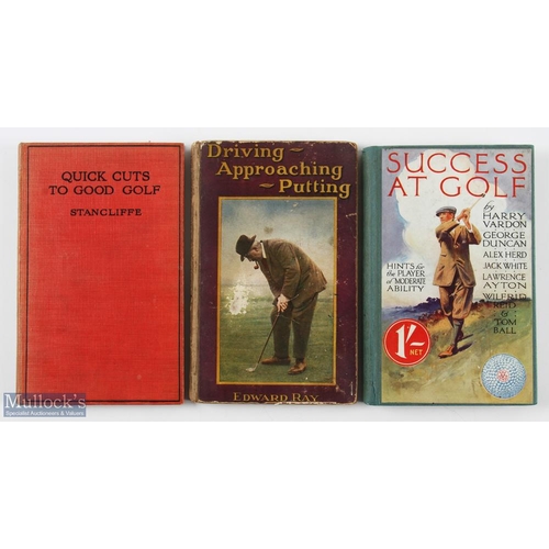 238 - 3x Early Golf Instruction Booklets - Good copy of 