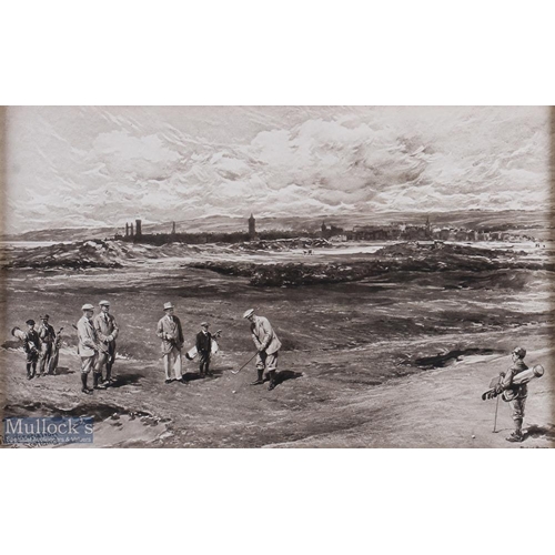 367 - Michael J Brown (after) Life Association Golf Print titled 