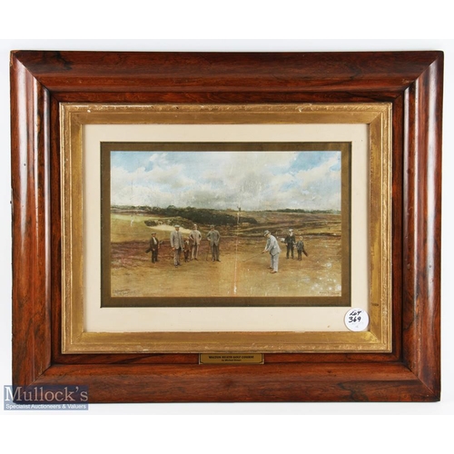 369 - Michael J Brown (after) Life Association Colour Golf Print - Walton Heath Golf Course - featuring pl... 