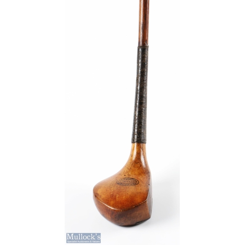 420 - Fine Charles Gibson Westward Ho! Scare Neck Golden Persimmon small headed Driver - with good clear s... 