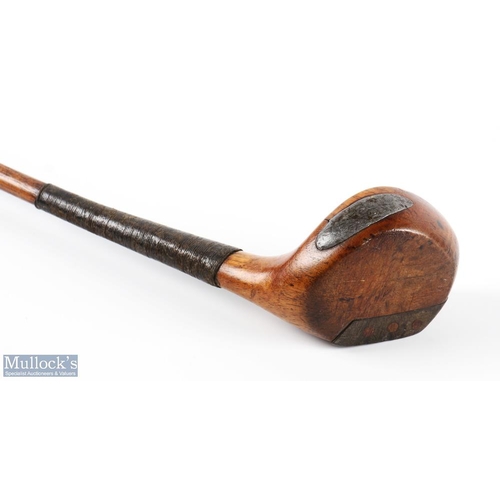 420 - Fine Charles Gibson Westward Ho! Scare Neck Golden Persimmon small headed Driver - with good clear s... 