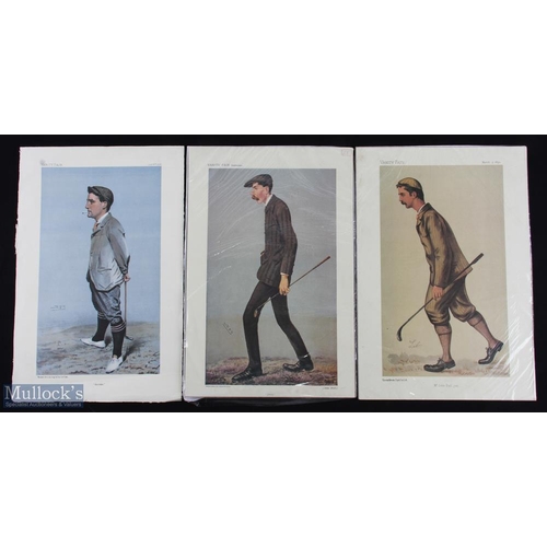 446b - Collection of Vanity Fair Colour Golf Prints (3) to incl 