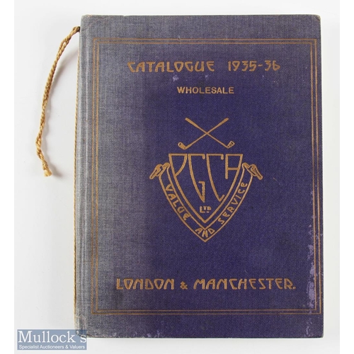 464 - 1935/36 Professional Golfers' Co-Operative Association Hard Back Catalogue - original blue and gilt ... 