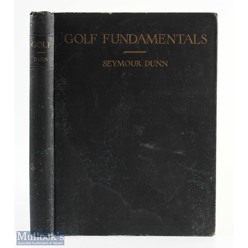 468 - Early 1930s US Golf Instruction Book - Dunn, Seymour - 