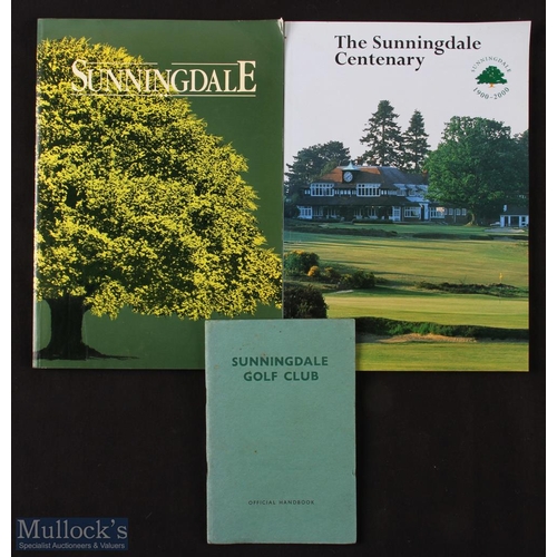 472 - Collection of Sunningdale Golf Club Books and Programme (3) Robert Browning Official Sunningdale Gol... 