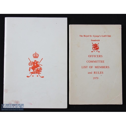 473 - 2x Royal St Georges Golf Club Publications to incl The Centenary 1887-1987 in the original wrappers ... 