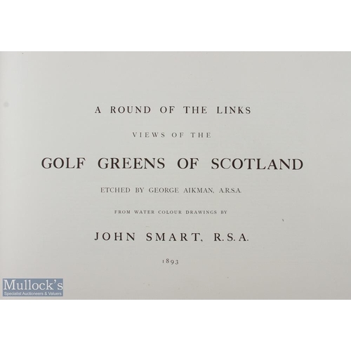 478 - Smart, John - 'The Golf Greens of Scotland' published in 1986 facsimile of the original dated 1893 t... 