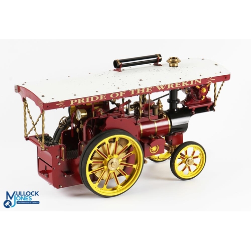 3 - D R Mercer (DRM) Birmingham Scale Live Steam Showman's Traction Engine finished in red and yellow wi... 