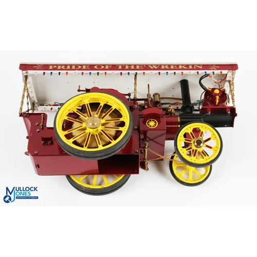 3 - D R Mercer (DRM) Birmingham Scale Live Steam Showman's Traction Engine finished in red and yellow wi... 