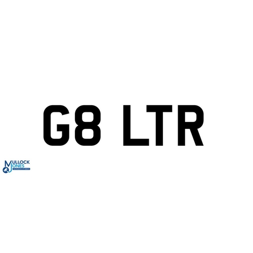 977 - Private UK Vehicle Registration Plate - G8 LTR