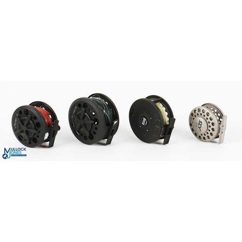 1082 - 4x Various Fly Reels - incl Avalanche 79 fly reel stamped 2912 to foot, Avalanche 46 fly reel stampe... 