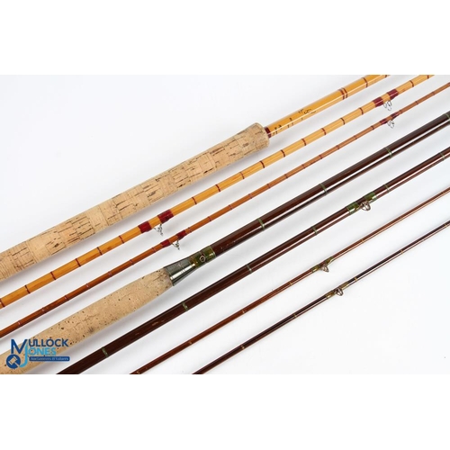 156 - B Jones Astwood Bank split cane salmon fly rod 12ft 3pc, 24