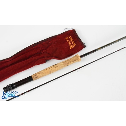 170 - Bruce & Walker England Hexagraph American brook trout rod 8ft 2pc line 3/5#, alloy uplocking reel se... 