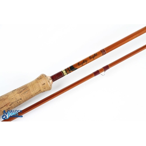 171 - Sharpes Aberdeen Eighty Eight impregnated split cane fly rod 8ft 8