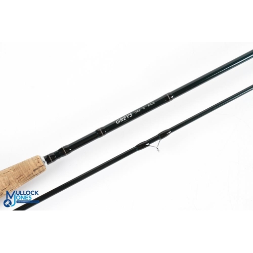 173 - Greys Alnwick GRX carbon trout fly rod 9ft 2pc line 5/6# alloy uplocking reel seat with carbon inser... 