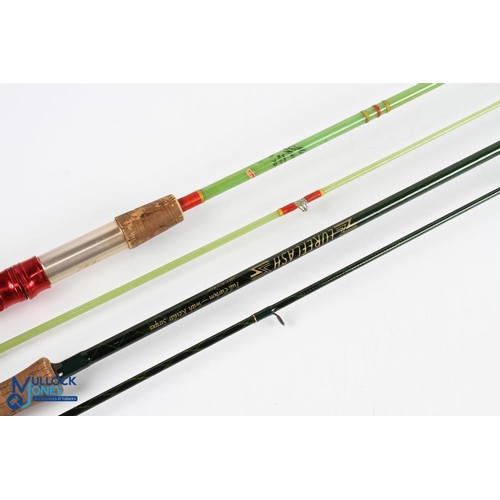 176 - LureFlash full carbon fly rod with Kevlar stripes 10ft 2pc line 7/9# uplocking reel seat, lined ring... 