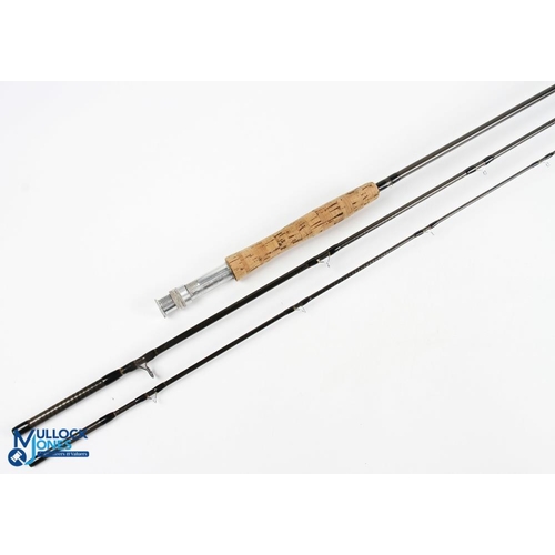 219 - Orvis USA single hand salmon graphite fly rod 10' 3pc, line 9#, alloy double uplocking reel seat, li... 