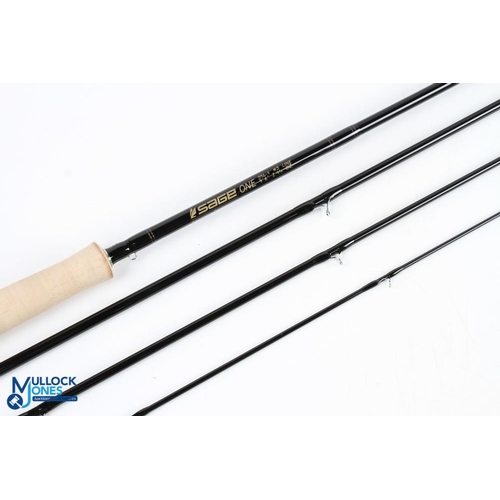 221 - A very fine Sage One Kinetic Technology carbon trout fly rod 2 15/16oz, 596-4, 9' 6