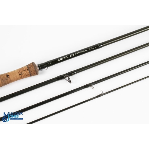 34 - Grey's Alnwick XF2 Comp-Special carbon fly rod 10ft 4pc line 7#, alloy double uplocking skeletal ree... 