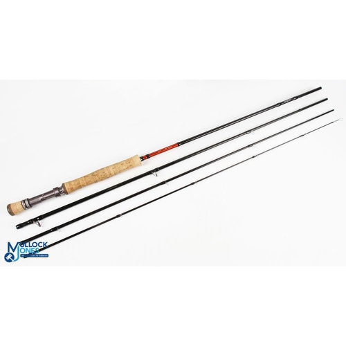 36 - Daiwa Laxa SW carbon fly rod 10ft 4pc line 8#, alloy double uplocking reel seat with fighting butt, ... 