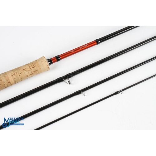 36 - Daiwa Laxa SW carbon fly rod 10ft 4pc line 8#, alloy double uplocking reel seat with fighting butt, ... 