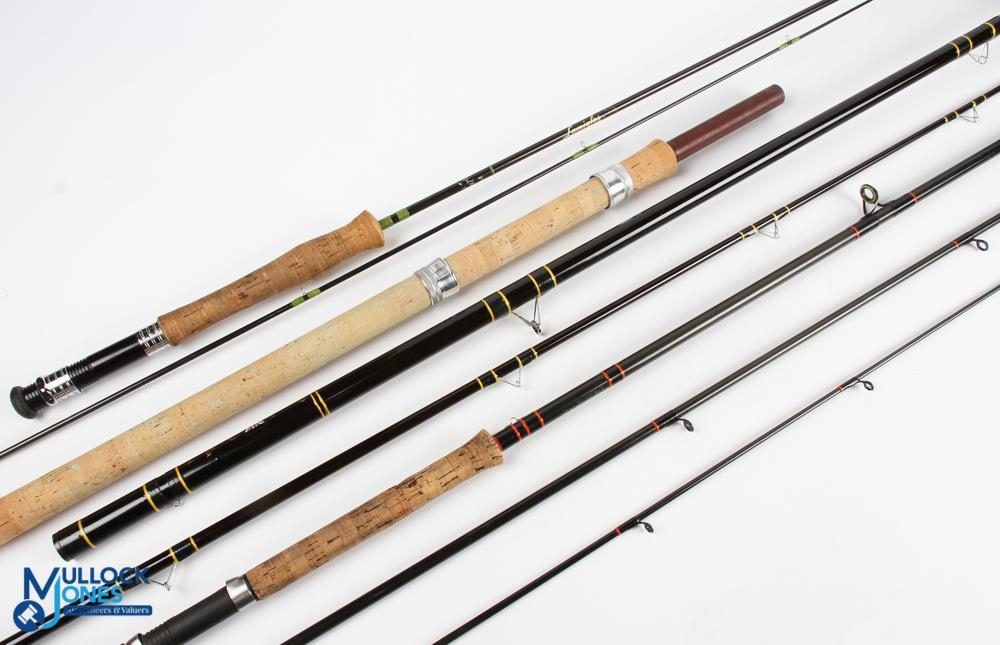 Lamiglas Hilton carbon trout fly rod 8ft 6 2pc line 7/8#, alloy reel  seat, lined butt/tip ring, c