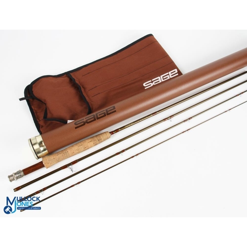 45 - Sage SLT 590-4 No Y37988 IIIe, carbon fly rod, WT 3.25oz, 9ft 4pc line 5#, alloy uplocking reel seat... 