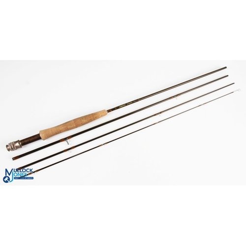 46 - Grey's Streamflex carbon brook fly rod 8ft 4pc line 4#, alloy double uplocking reel seat and collars... 