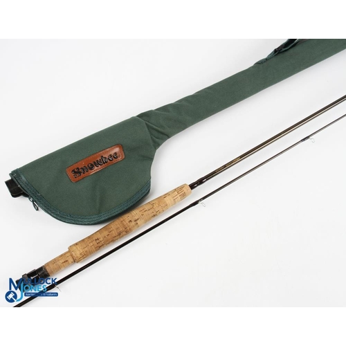 494 - Airflo Classic Hi-Modulus carbon trout fly rod 9ft 2pc line 6/7#, alloy uplocking reel set, lined bu... 