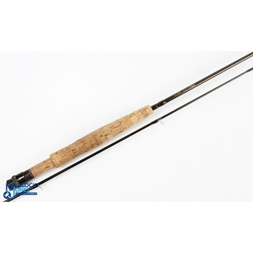 494 - Airflo Classic Hi-Modulus carbon trout fly rod 9ft 2pc line 6/7#, alloy uplocking reel set, lined bu... 