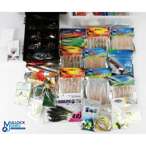 585 - Selection of Baits and Lures - with 16x sealed jelly lures, mixed spoons and other lures, with assor... 