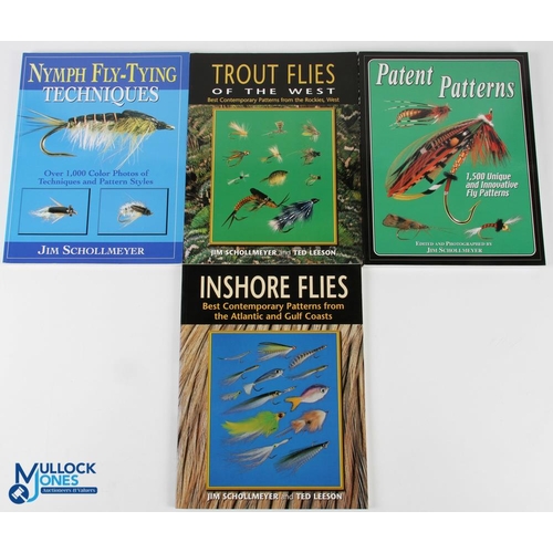 4x Fly Fishing Fly-Tying Books all by Jim Schollmeyer, to include Inshore  Flies 2000 a signed copy