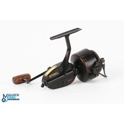 Mitchell 300 Pro fixed spool reel good bail, wood handle, roller