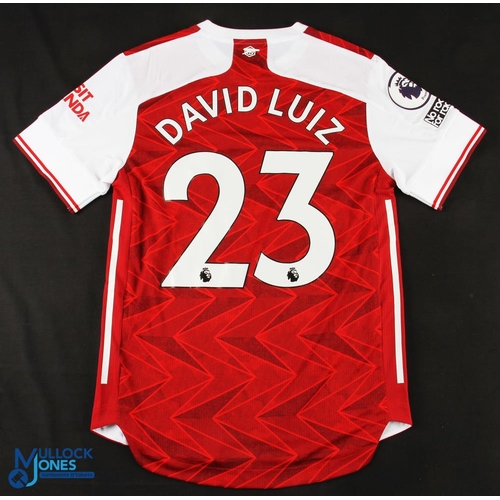 David Luiz No 23 Arsenal 2020/21 home match issue football shirt