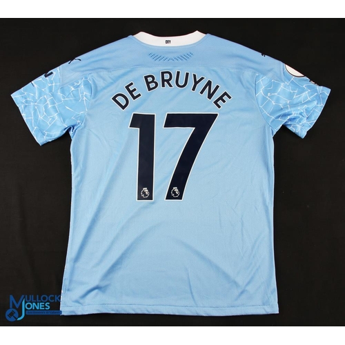 Manchester City No17 De Bruyne Home Soccer Club Jersey