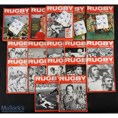 118 - 1970-1976 Rugby World Magazines (Qty):  Every copy of the world's No. 1 Rugby magazine from Oct 70-S... 