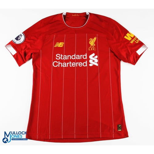 Mo Salah Autographed No 11 Liverpool 2019 20 match issue home football shirt signed to the reverse
