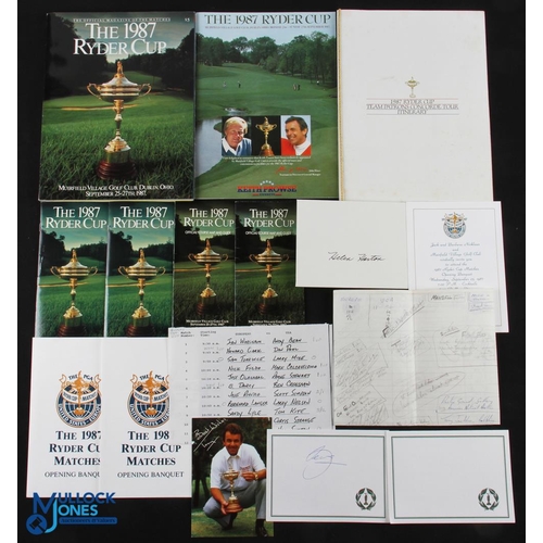 1987 Ryder Cup Muirfield Village GC Tournament Programme