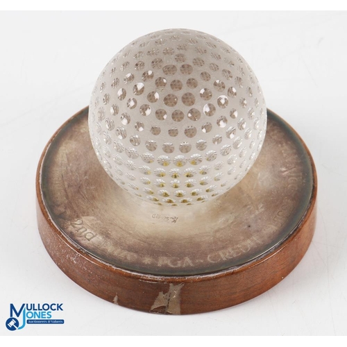 308 - 1998 Credit Suisse Private Banking Seniors Golf Open 2nd Prize PGA Trophy -played at Bad Ragaz - sil... 