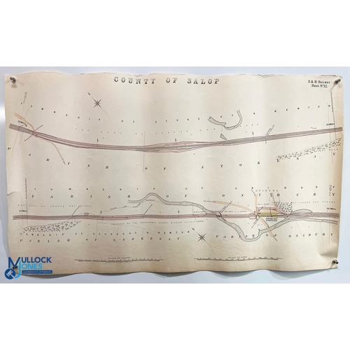 1001 - Shropshire - Railways - Original Plans five original large scale plans for the Shrewsbury to Herefor... 