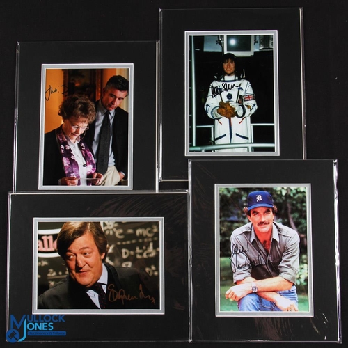 1003 - Entertainment - Autographs - to include Tom Selleck, Stephen Fry, Dame Judi Dench and Helen Sharman,... 