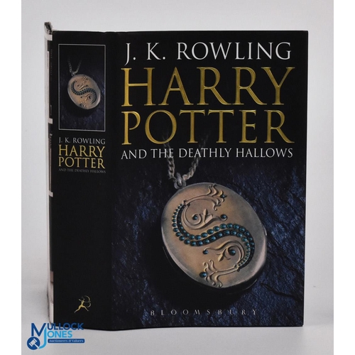 1014 - Harry Potter Book Selection (4) features Harry Potter and the Deathly Hallows 2007, first edition of... 