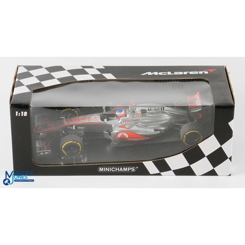 105 - Jenson Button 2012 Vodafone McLaren Mercedes MP4-27 Minichamps 1:18 Diecast Model 530 121803 - boxed