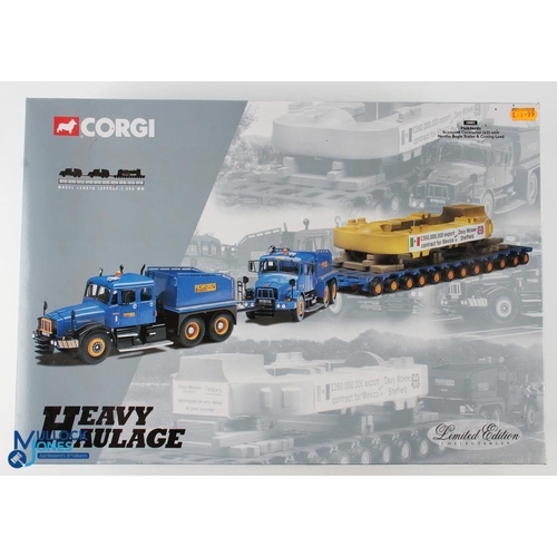 146 - Corgi Heavy Haulage Boxed Set - 18002 Pickfords Scammell Contractor (x2) with Nicolas bogie trailer ... 