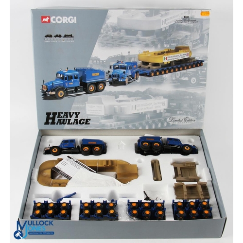 146 - Corgi Heavy Haulage Boxed Set - 18002 Pickfords Scammell Contractor (x2) with Nicolas bogie trailer ... 