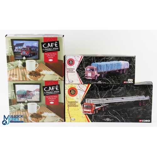 149 - 4x Boxed Corgi Diecasts - inc 2x Cafe Connection CC11501 and CC11601 with two other British Road Ser... 