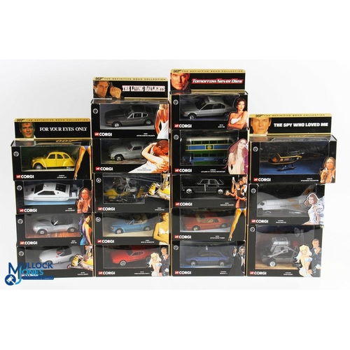 160 - Corgi James Bond 007 Diecast Vehicles, all from the Definitive Bond Collection - a set of 17 with or... 