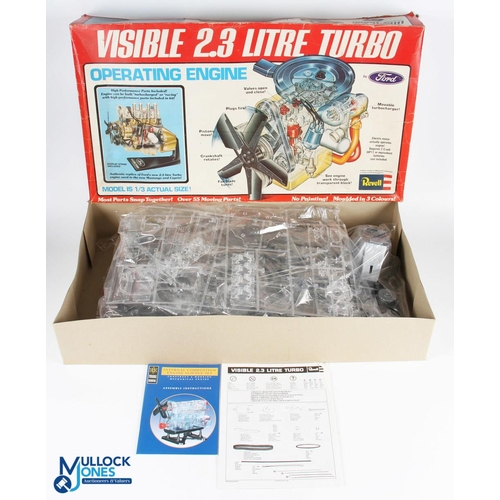 193 - Revell Model Kit - a boxed H906 (1/3 actual size) 2.3L Turbo Operating Engine by Ford Model. Content... 