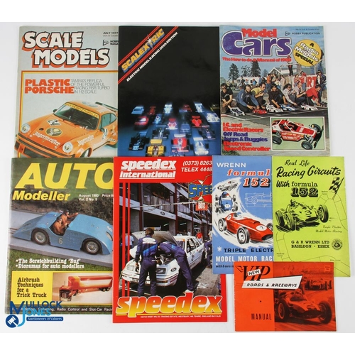 197 - Period Slot Car Brochures - Wrenn, Scalextric, VIP Victory Industries, a good lot to include a scare... 